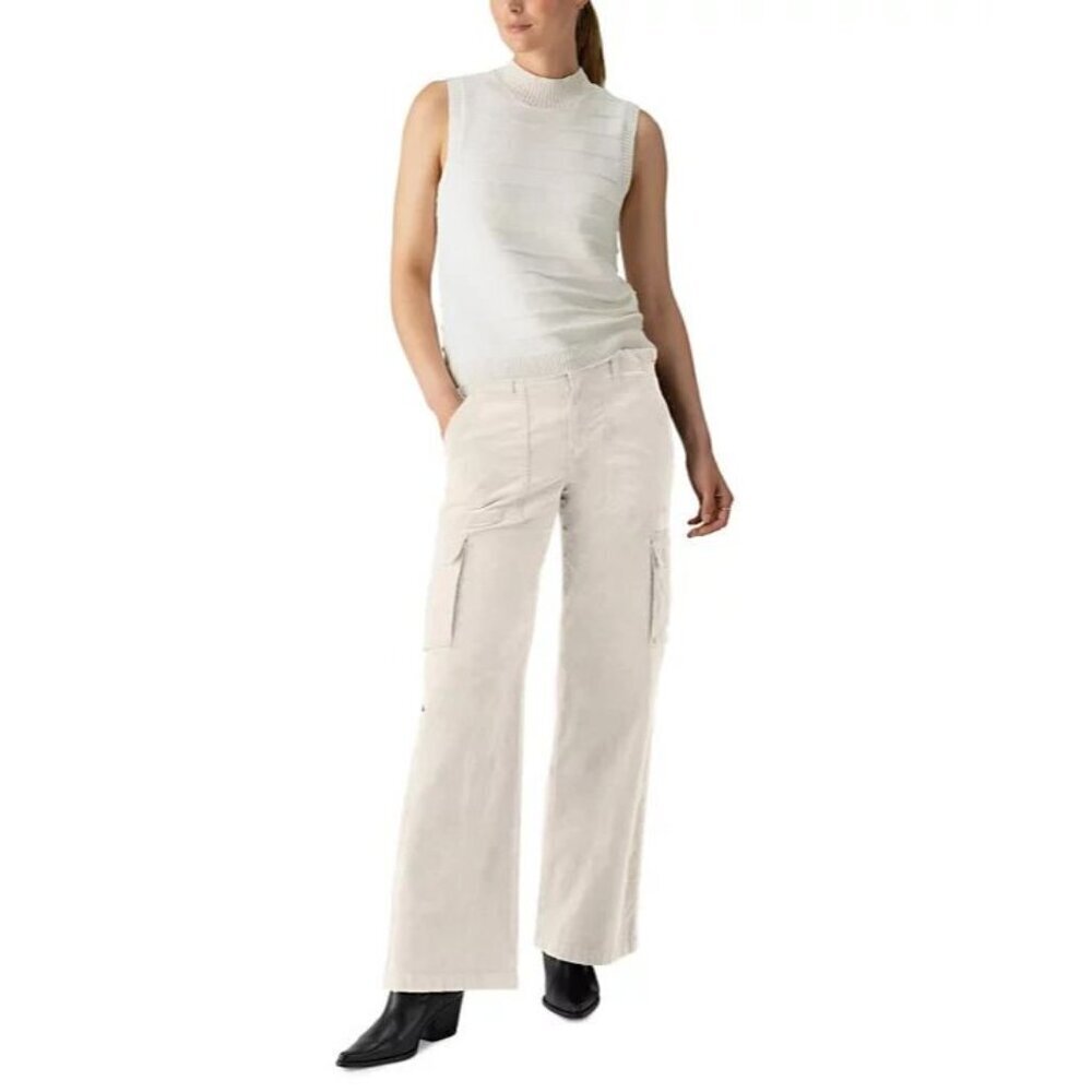 Sanctuary Women's Reissue Baby Cord Wide Leg Cargo Pants Size 2X #1449